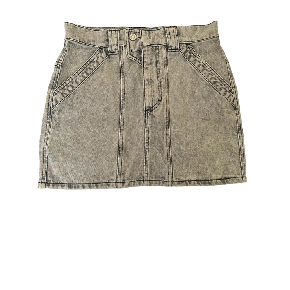 Denim mini skirt